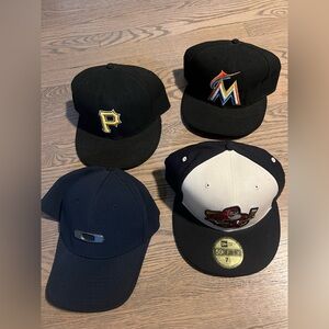 Lot of Four Hats 7 3/8